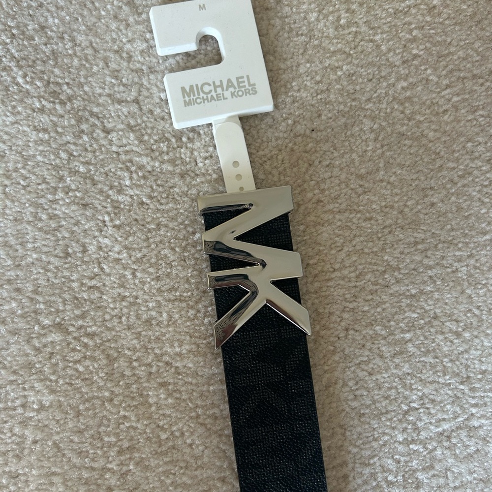 Michael Kors black ladies belt